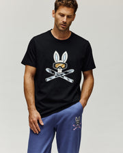 MENS INDIGO BUNNY GRAPHIC TEE - MT0200148