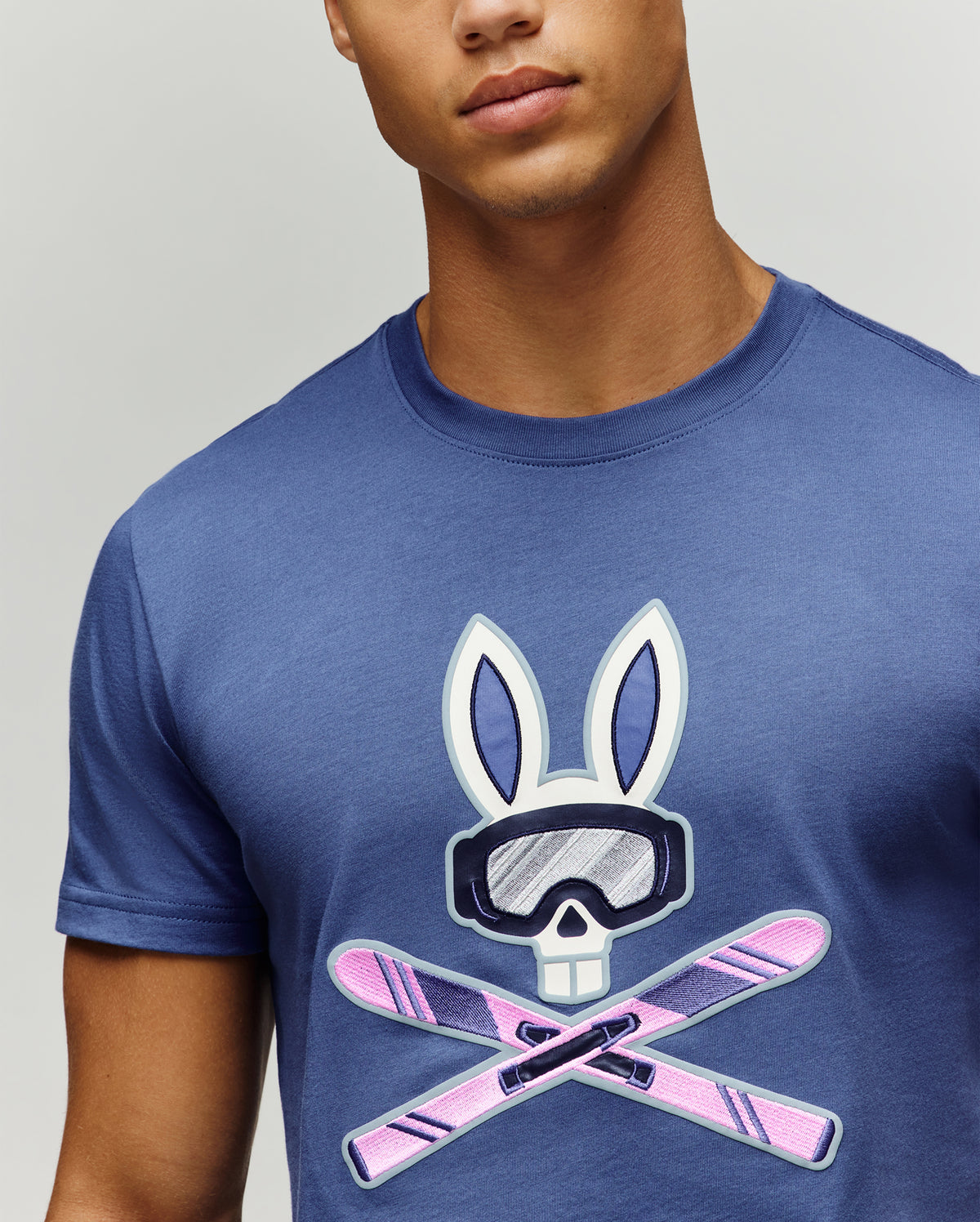 MENS INDIGO BUNNY GRAPHIC TEE - MT0200148