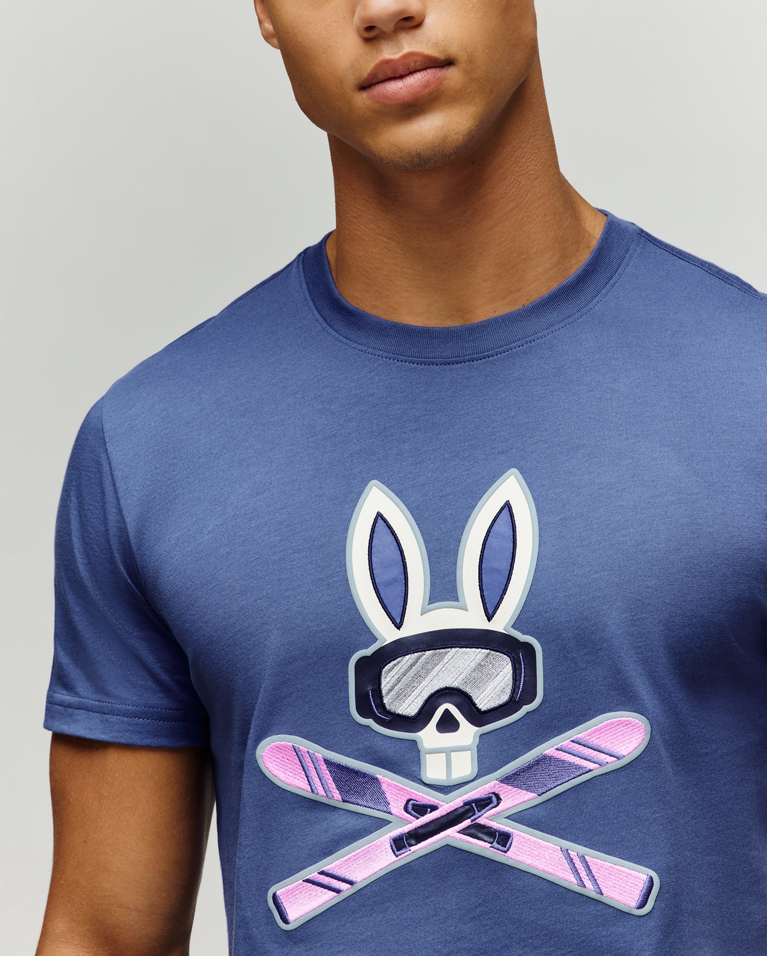 MENS INDIGO BUNNY GRAPHIC TEE - MT0200148