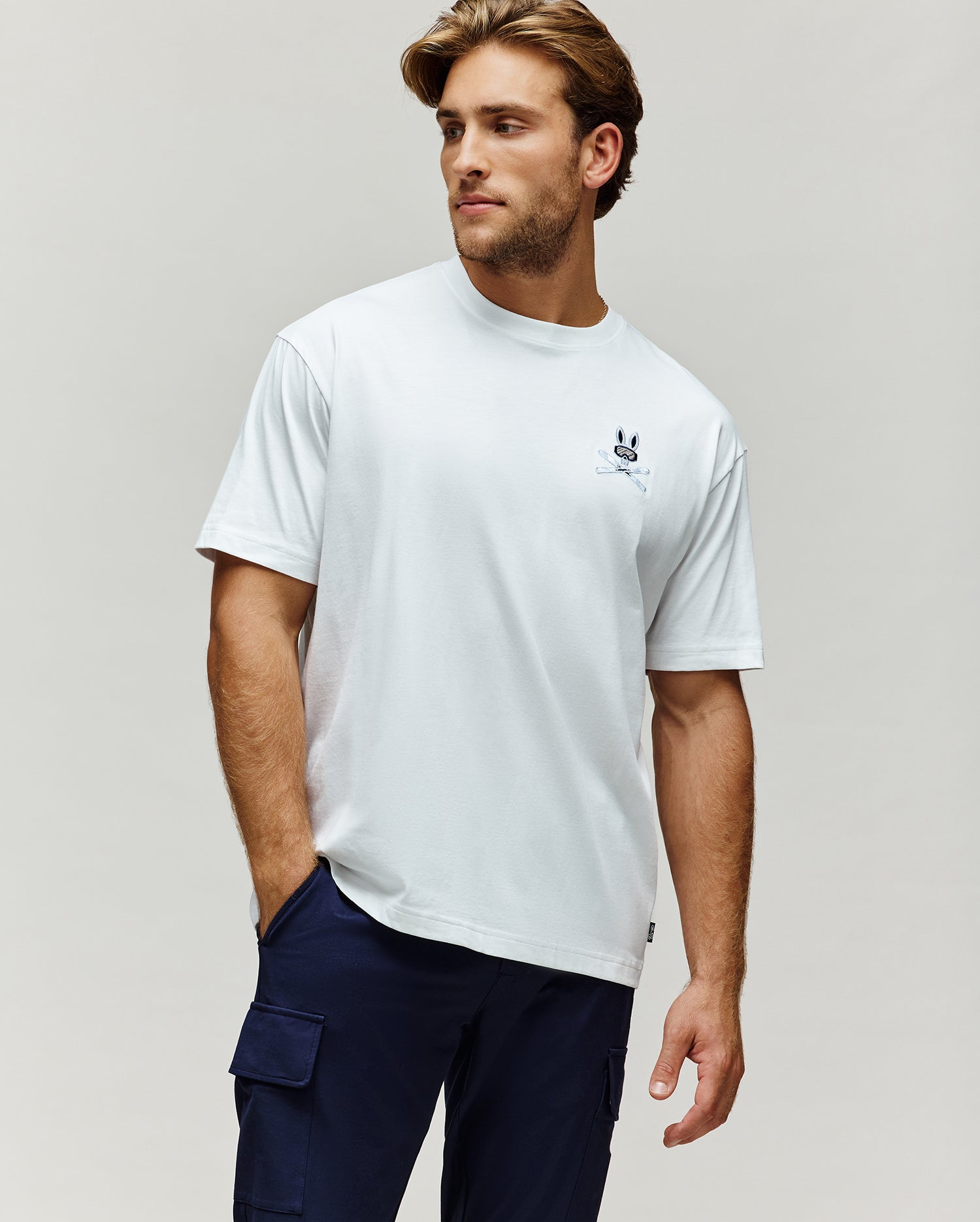 MENS INDIGO OVERSIZED FIT TEE - MT0200262