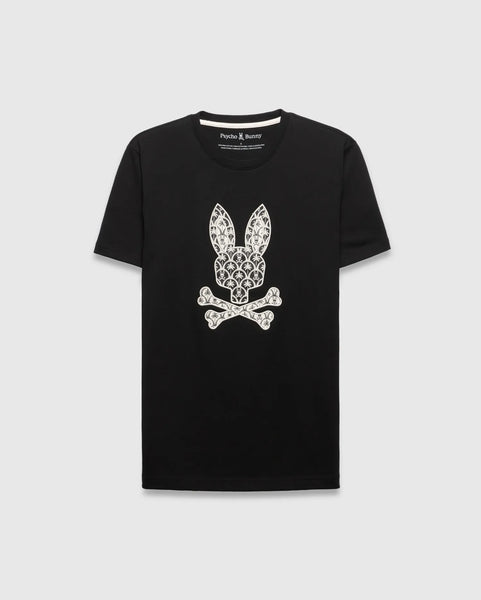Men's Brad Graphic Tee in Black | Psycho Bunny