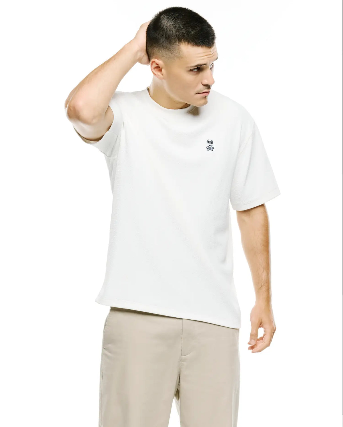 MENS NASIR TEXTURED OVERSIZED-FIT TEE view 1