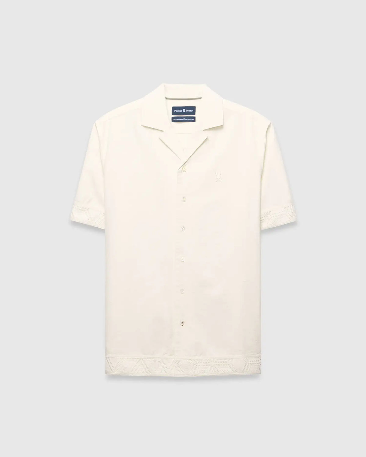 Men's Brennan Crochet Shirt in Pristine | Psycho Bunny