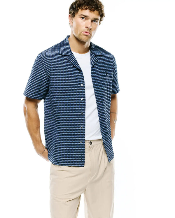 MENS ERIK RAISED CHECK SHIRT view 1