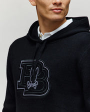 MENS MARLON TEXTURE STITCH HOODIE - MT0400046