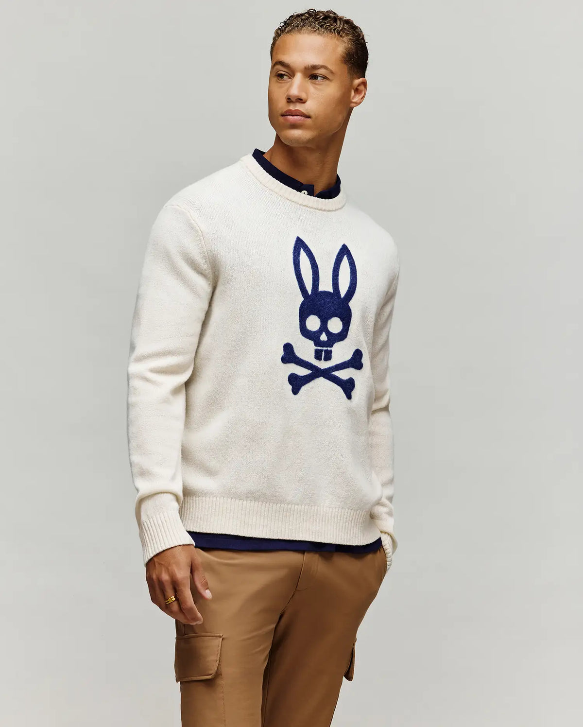 MENS SAXON COZY YARN CREW - MT0400074