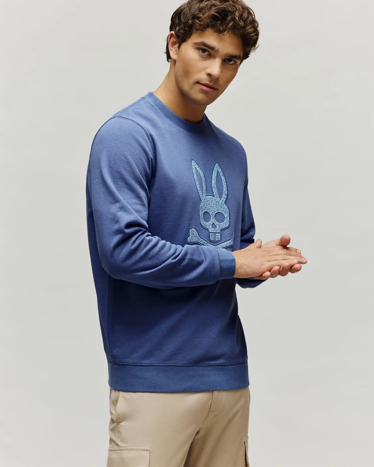 MENS GABIN TEXTURED CREW - MT0500088