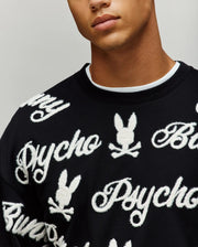 MENS SKYLAR ALL OVER FUZZY CREW - MT0500104