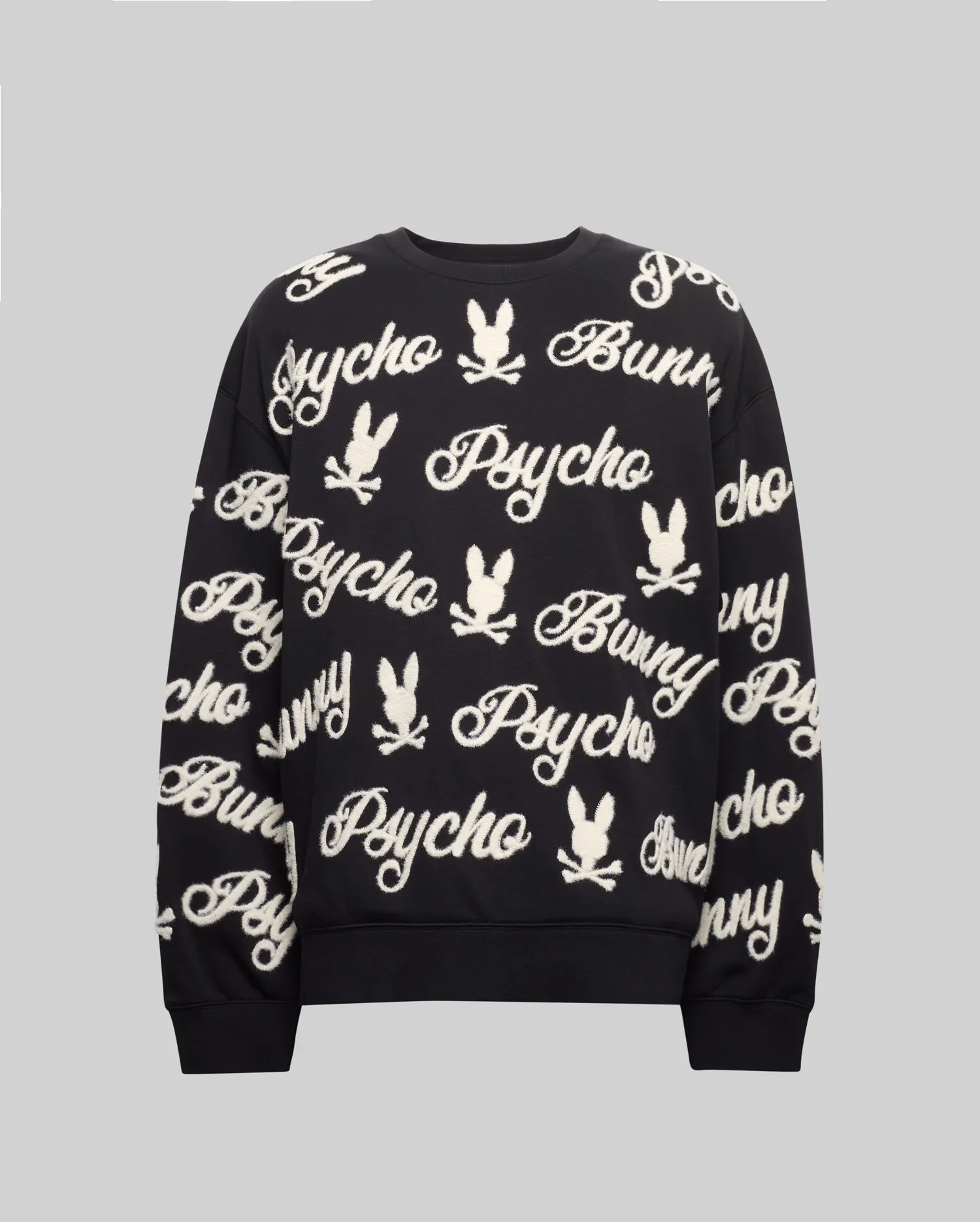 MENS SKYLAR ALL OVER FUZZY CREW - MT0500104