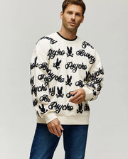 MENS SKYLAR ALL OVER FUZZY CREW - MT0500104