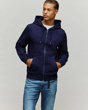 MENS KENDRICK DOUBLE KNIT JACQUARD ZIP TEXTURED HOODIE - MT0500149