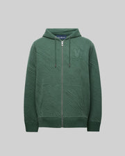 MENS KENDRICK DOUBLE KNIT JACQUARD ZIP TEXTURED HOODIE - MT0500149