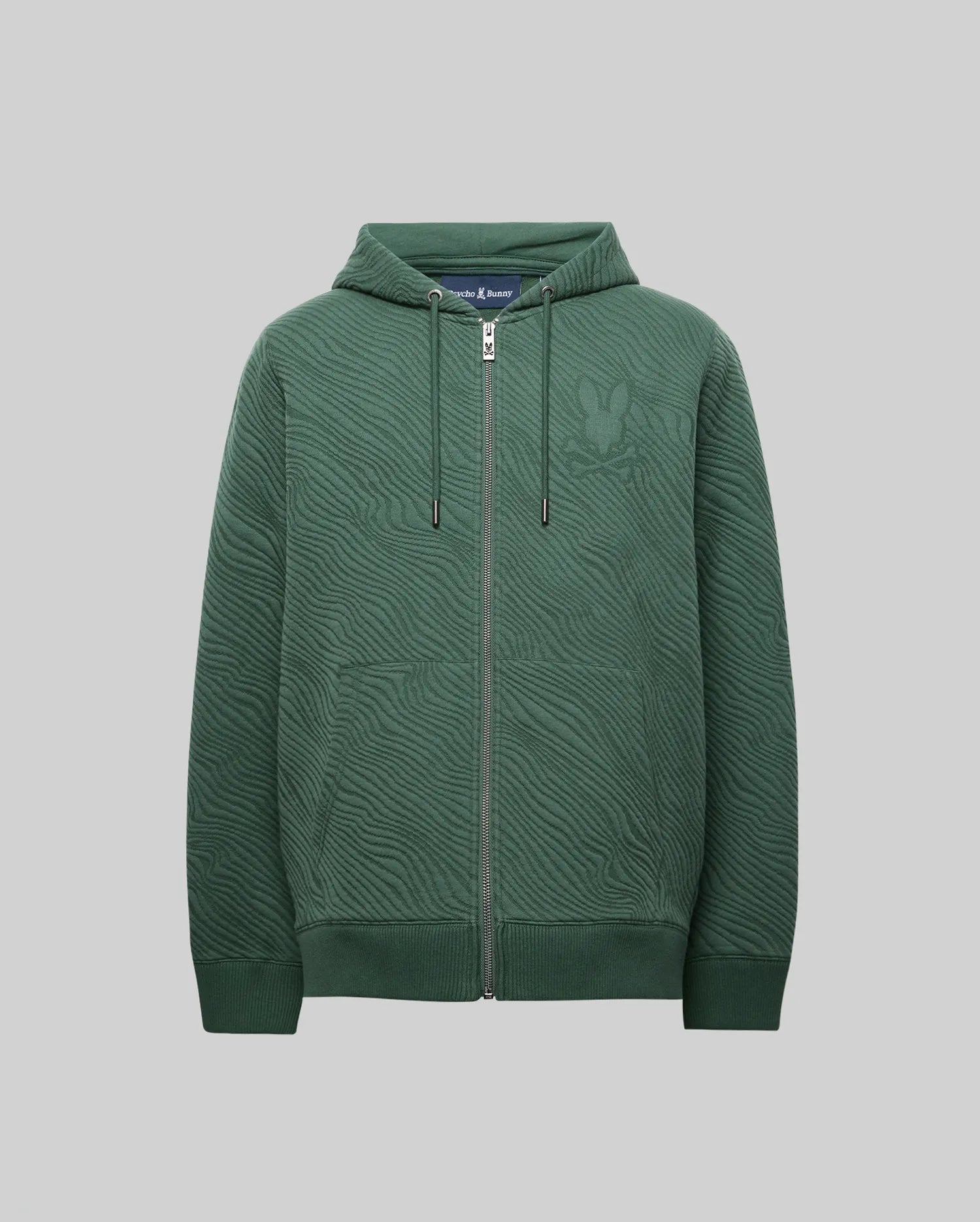 MENS KENDRICK DOUBLE KNIT JACQUARD ZIP TEXTURED HOODIE - MT0500149