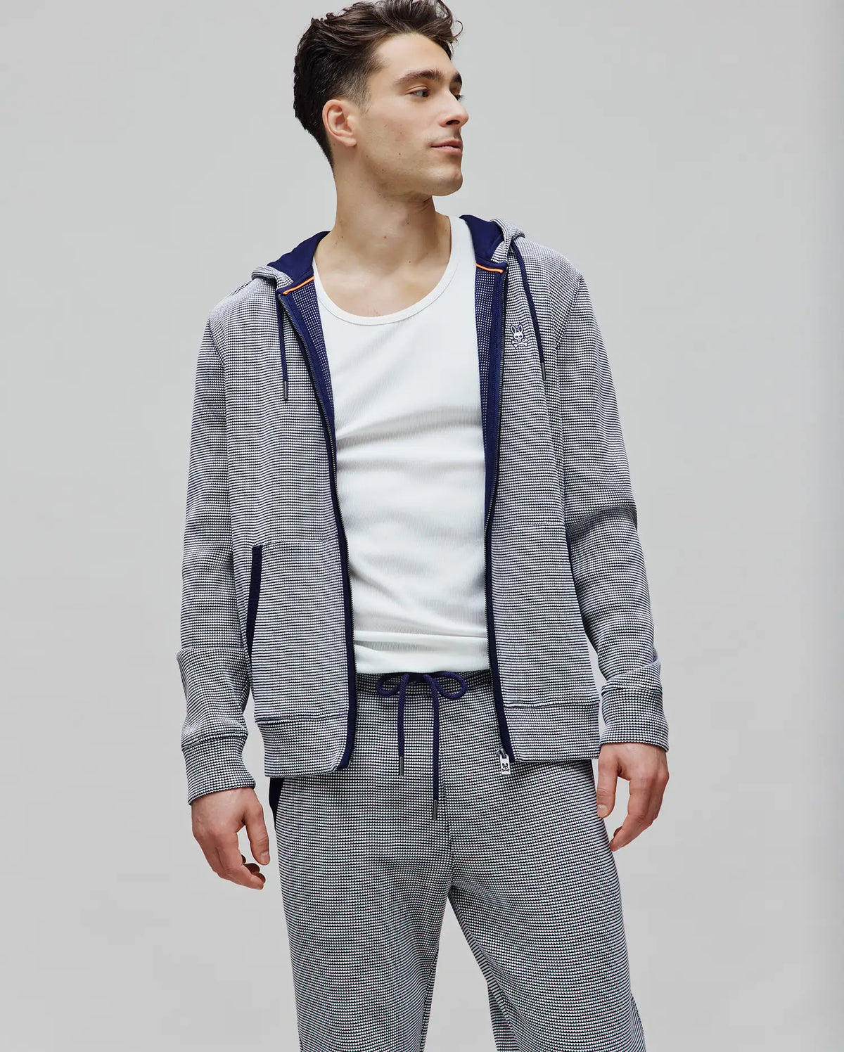 MENS MAXTON WAFFLE FULL ZIP HOODIE - MT0500170