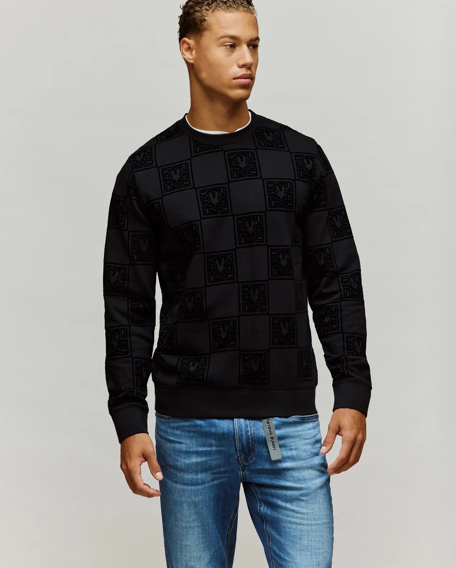 MENS GIO ALL OVER FLOCK CREW - MT0500192