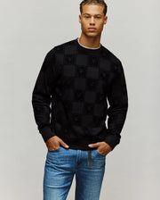 MENS GIO ALL OVER FLOCK CREW - MT0500192