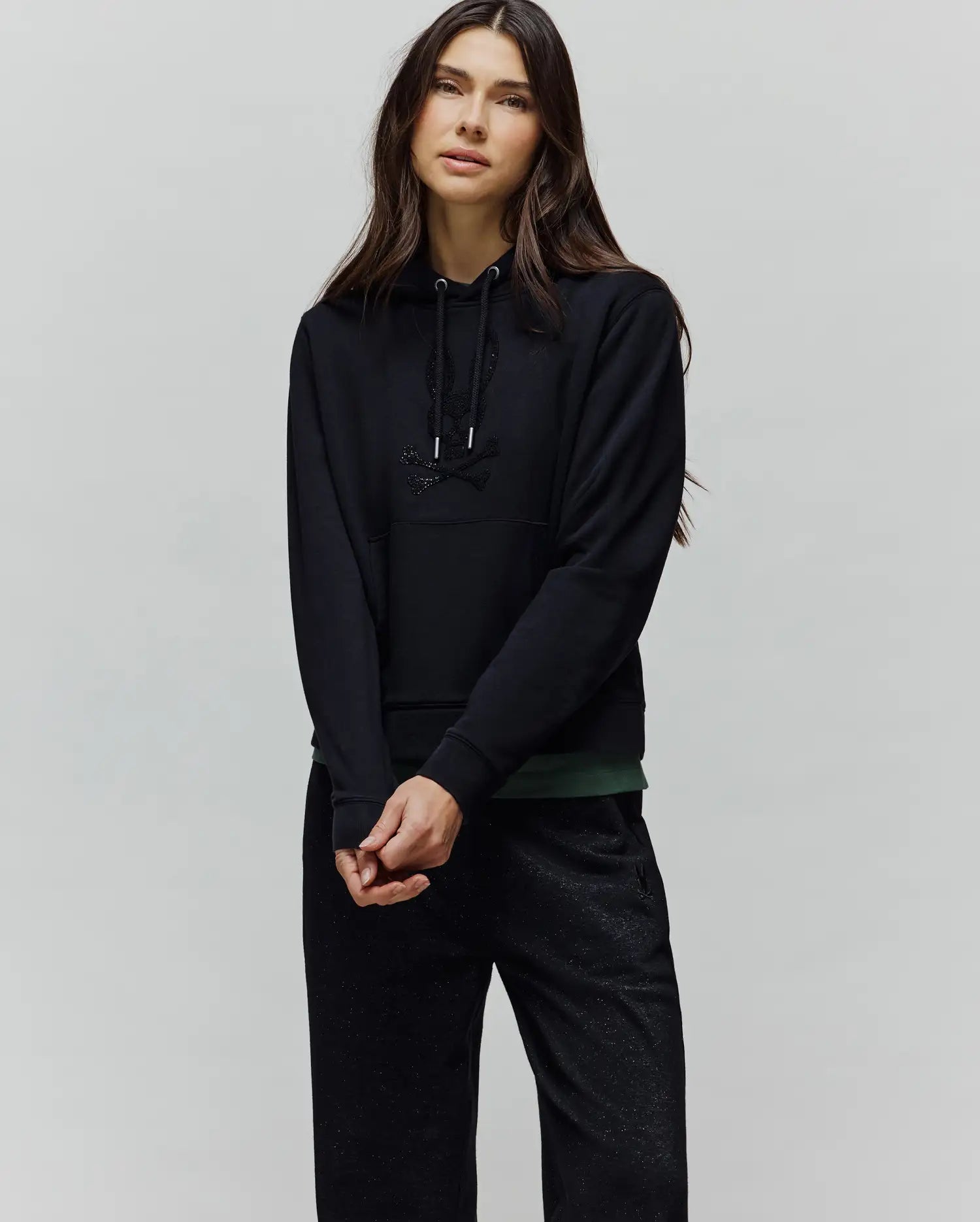 WOMENS ROUX SEQUIN FRENCH TERRY HOODIE - WT0500005