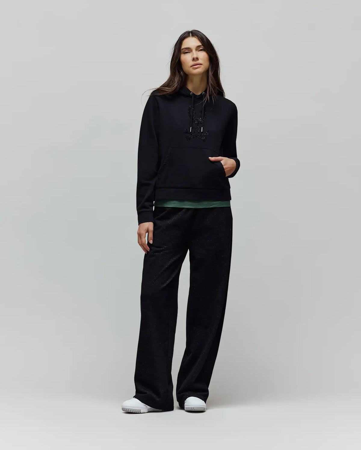 WOMENS ROUX SEQUIN FRENCH TERRY HOODIE - WT0500005