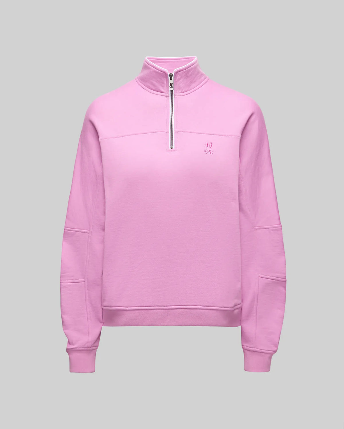 Women's Daisie 1/4 Zip Pullover in Pink | Psycho Bunny