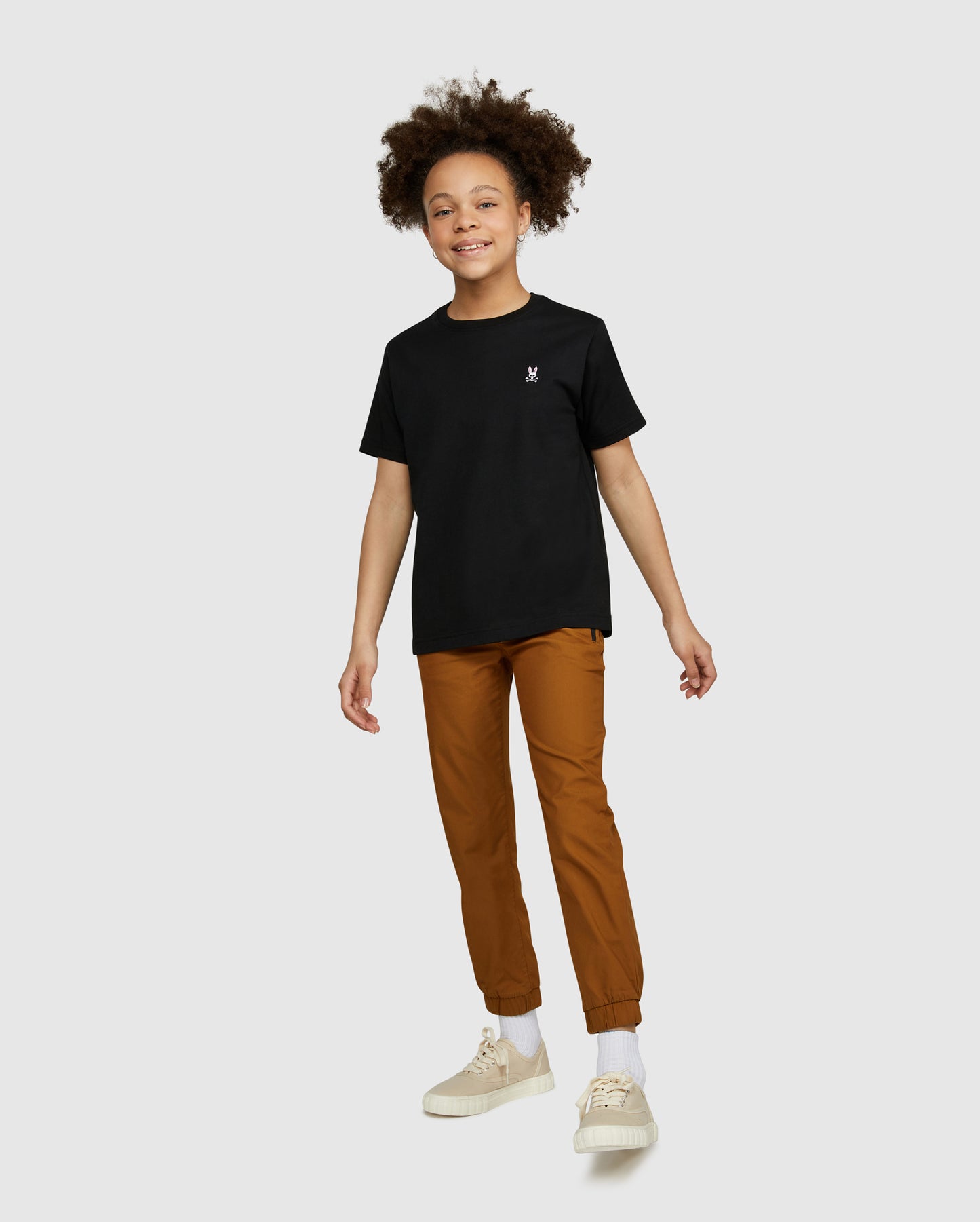 KIDS CLASSIC BLACK CREW NECK TEE | PSYCHO BUNNY | T-Shirts