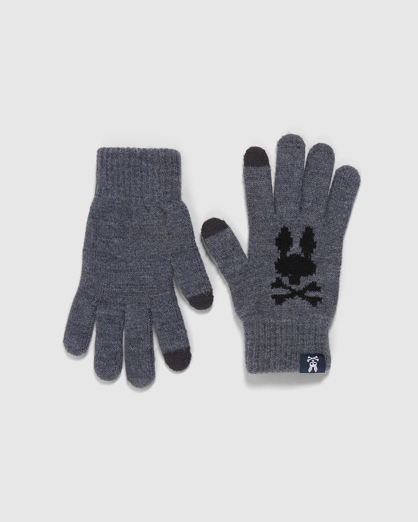 MENS WOOL GLOVES WITH GREY FINGER TOUCH- B6A998U1GL | Handschuhe