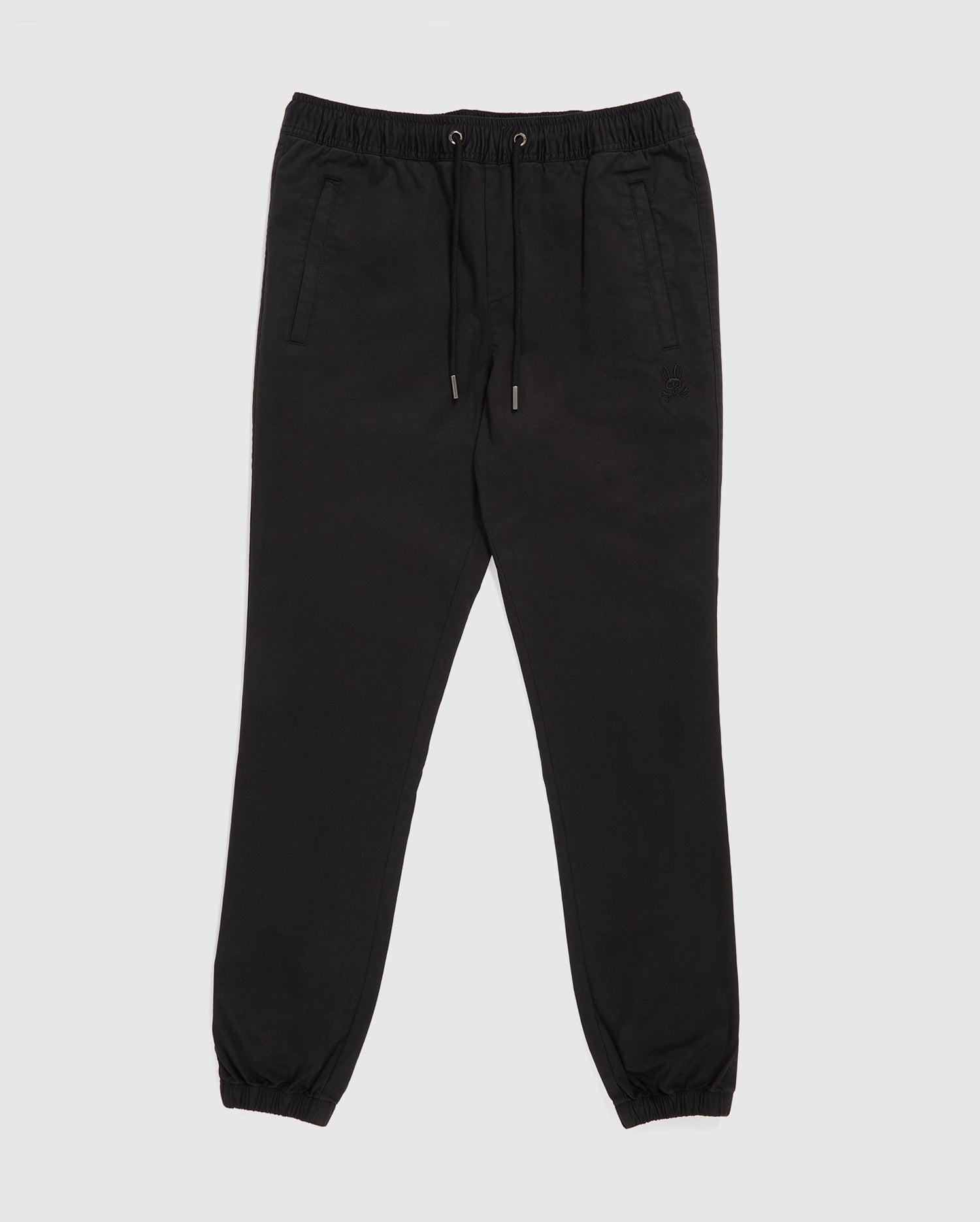 MENS CHAMERS BLACK WOVEN JOGGER PANTS | PSYCHO BUNNY
