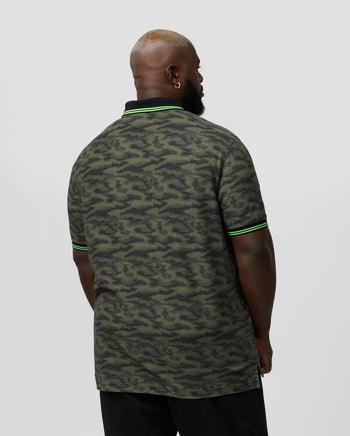Personalized Louis Vuitton Logo With Camouflage Black Polo Shirt